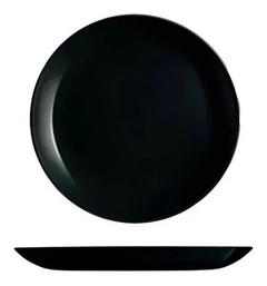 Plato Playo Diwali Noir (Negro) 25 cm X12UNIDADES - comprar online