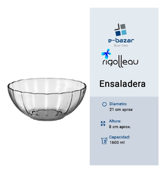 Ensaladera Primavera Rigolleau 1600ml x6uni - comprar online