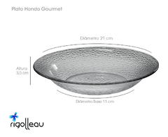 Plato Hondo Rigolleau Gourmet x12uni - comprar online