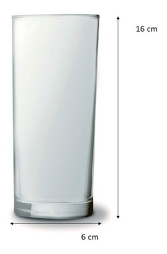 Vaso Trago Largo Cylinder 320ml Nadir X12UNI - comprar online