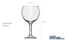 Copa Gin Tonic Vidrio Nadir x12uni - comprar online