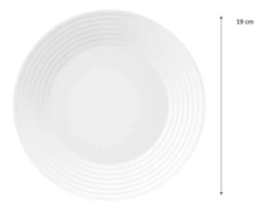 Plato Postre Saturno Nadir Opalina Apto Microondas X12 UNIDADES - comprar online