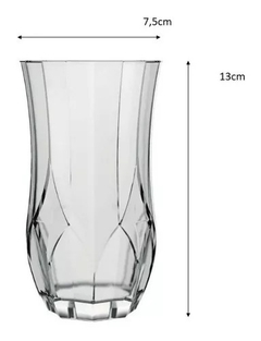 Vaso Vidrio Tallado Opera Nadir x12UNI - comprar online