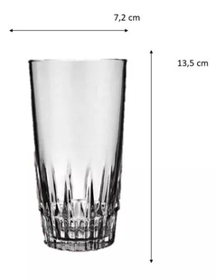 Vaso Vidrio Tallado Vegas TL Nadir X12UNI - comprar online