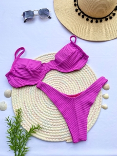 Conjunto Meia Taça Santorini Fucsia - comprar online