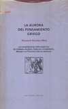 La aurora del pensamiento griego - Roxana B. Martínez Nieto