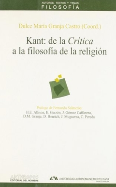 Kant: de la Crítica a la filosofía de la religión