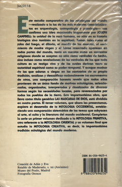 Las mascaras de dios - Mitología occidental - Joseph Campbell - comprar online