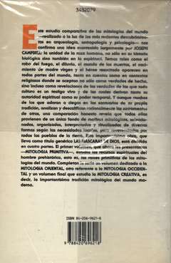 Las mascaras de Dios: Mitología primitiva - Joseph Campbell - comprar online