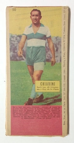 Rayo Rojo - N°50 - 18 de Septiembre de 1950 - Chiarini (Gimnasia) - comprar online