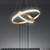 Pendente Gyrus em Metal Dourado Ø60cm 50W +Luz PE-136/50.60DF - comprar online