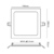 Painel de Led Embutir Quadrado em Metal Branco 29x29cm 24W 3000K - Opus 32535 - comprar online