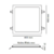 Painel de Led Embutir Quadrado em Metal Branco 40x40cm 30W 4000K - Opus 30173 - comprar online