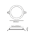 Painel de Led Embutir Redondo em Metal Branco Ø22cm 18W 6500K - Opus 33815 - comprar online