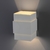Arandela Flash em Metal Branco 11,5x11,5cm 1xG9 Ideal 989-TV