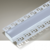 Perfil de Embutir em Metal Branco e Acrílico 3mts PF-5615/3