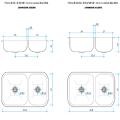 JOHNSON BACHA DOBLE L.304 R 63/18 en internet