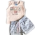 Conjunto Kaiani Blusa e Short Best Friends - Moond Store Kids