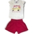 Conjunto Kaiani Camping Menina Creme/Vermelho - comprar online