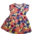 Vestido Brandili Infantil Laranja Floral - comprar online