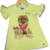 Vestido Kaiani Cachorrinho Amarelo/Rosa/Preto