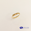 ANEL AMOR FOLHEADO A OURO 18K