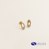 BRINCO EM ZIRCÔNIA FOLHEADO A OURO 18K