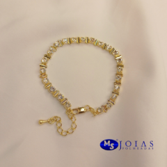 Pulseira com pedras de cristal