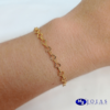 PULSEIRA CORAÇÕES FOLHEADA A OURO 18K