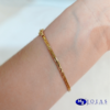 PULSEIRA DIAMANTADA FOLHEADA A OURO 18K