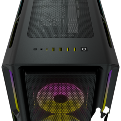 GABINETE CORSAIR ICUE 5000T RGB TG MID-TOWER BLACK - Techfield