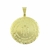 Pingente Medalha Oração Santo Anjo com Imagem Folheado Ouro