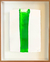 Soul Scars, Fluor Green, 2021, Acrílico sobre papel artesanal com fibra de algodão, 0,81x0,98m, finalizado com moldura
