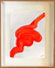 Soul Scars, Fluor Orange, 2021, Acrílico sobre papel artesanal com fibra de algodão, 0,81x0,98m, finalizado com moldura