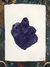 Soul Scars, Heart Purple, 2021, Acrylic on handmade paper with cotton fiber, 2,86x3,21ft, finished with frame - online store