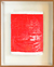Soul Scars, Orange, 2021, Acrílico sobre papel artesanal com fibra de algodão, 0,81x0,98m, finalizado com moldura