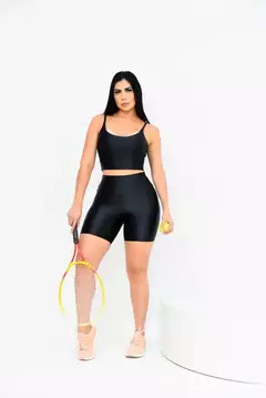 CONJ TOP+SHORT PRETO SUPLEX