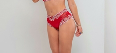 CALCINHA HOT PANT EM RENDA BORDADA E TULE REF: 15972 - comprar online