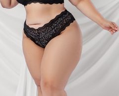 CALCINHA SEMI FIO EM RENDA CURVY 55103