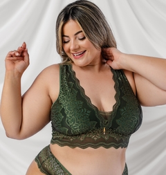 SUTIÃ BRALETTE RENDA COM RECORTE CURVY 66111