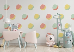 Watercolor Dots Wall Decal - vinil decorativo - comprar en línea