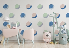 Watercolor Dots Wall Decal - vinil decorativo en internet