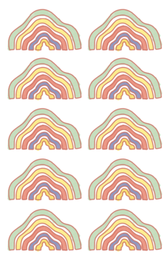 Rainbows Wall Decal - vinil decorativo en internet
