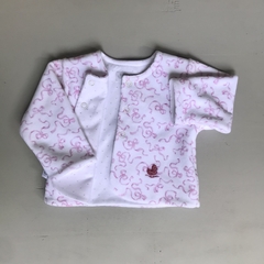 Campera plush moño rosa