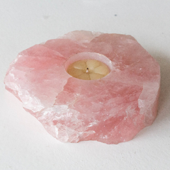 Porta Velas Quartzo Rosa na internet