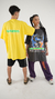 Remera oversize "Classic" amarillo estampa."Show me" en internet