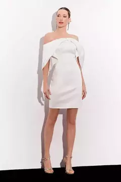 Vestido Curto Decote Ombre Com Torção 124327 - comprar online