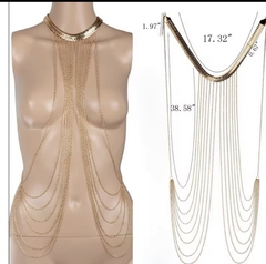 Body Chain dourado na internet