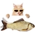 Peluche de Pescado Pez para Gato Perro Mascota Juguete con Catnip Realista