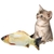 Imagen de Peluche de Pescado Pez para Gato Perro Mascota Juguete con Catnip Realista
